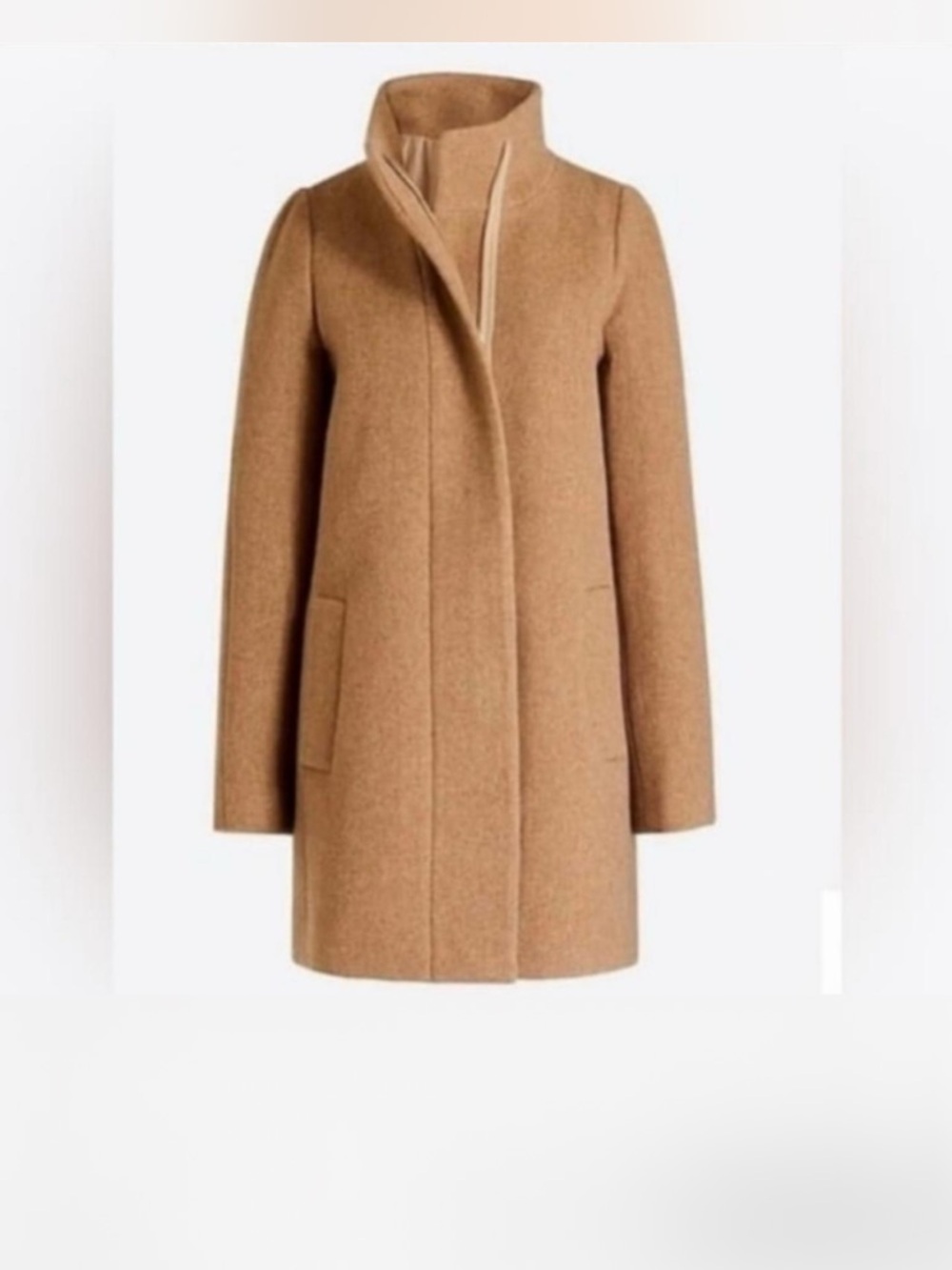 J. Crew Stadium Cloth Coat Camel 8 EUC
